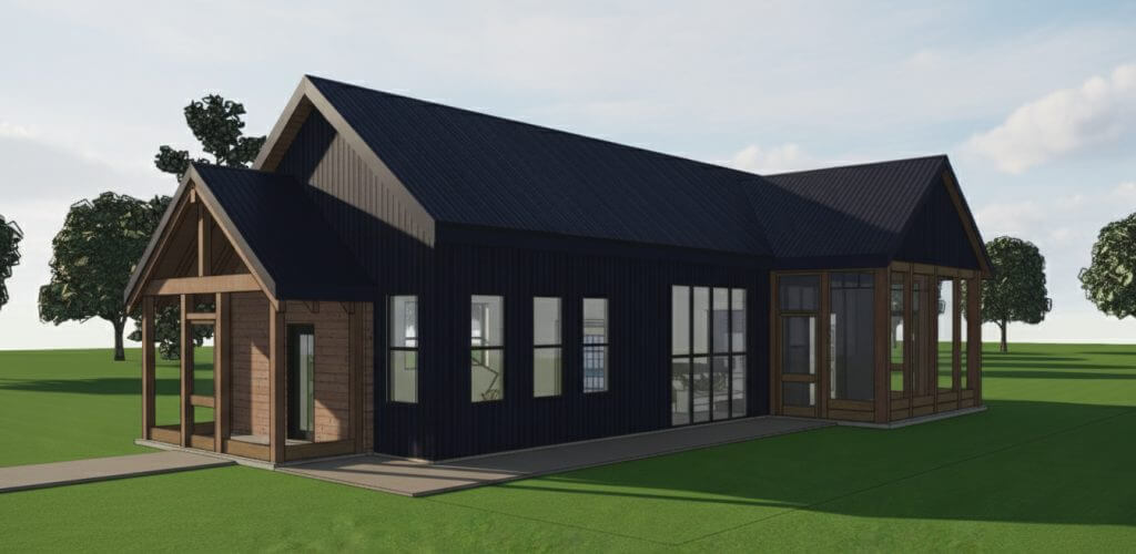 Custom home rendering